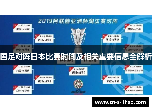 国足对阵日本比赛时间及相关重要信息全解析 国足对阵日本比赛时间及相关重要信息全解析